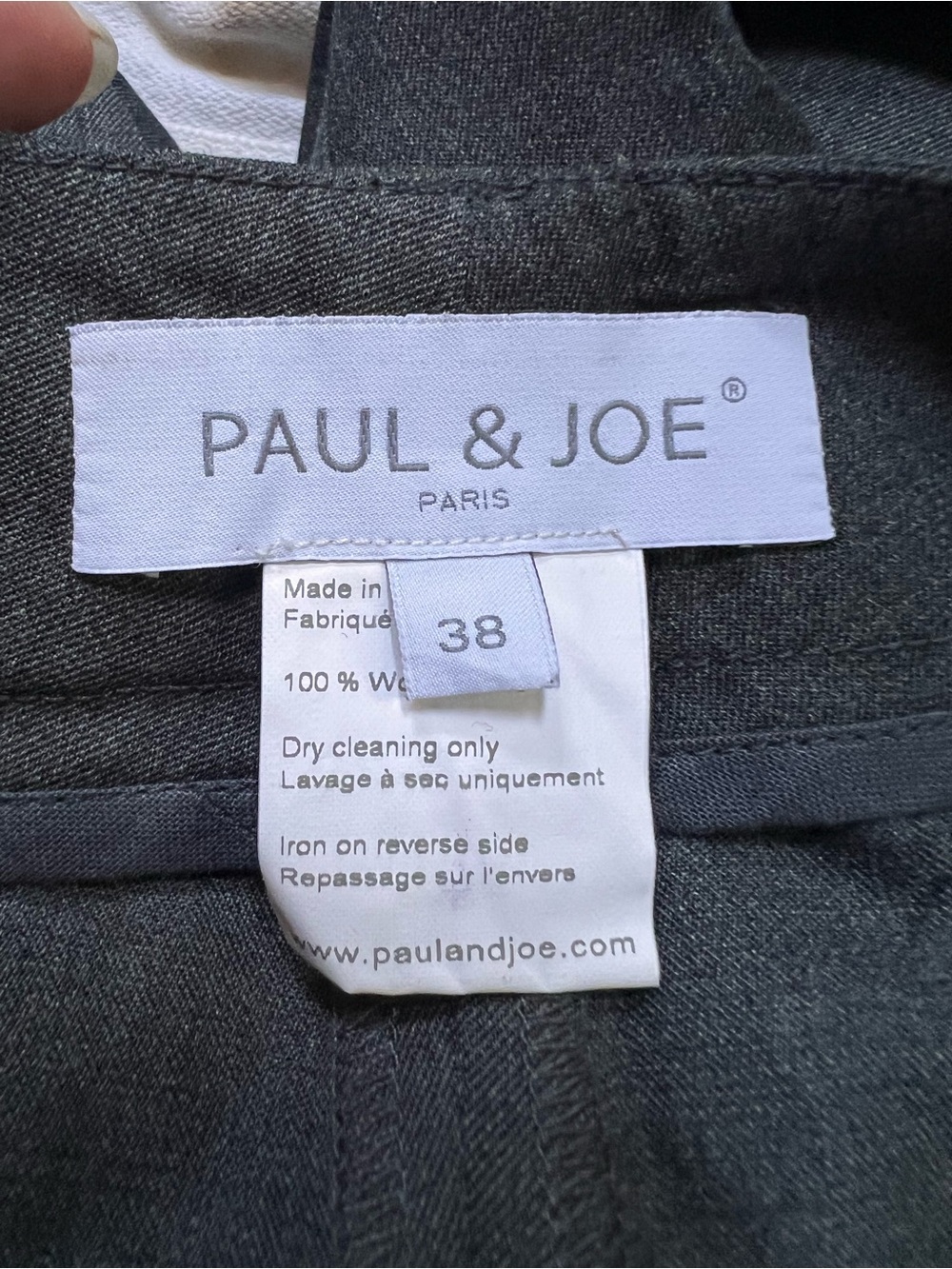 Paul & Joe Women Charcoal Gray Tailored Flat-Front Shorts - Picture 2 of 5